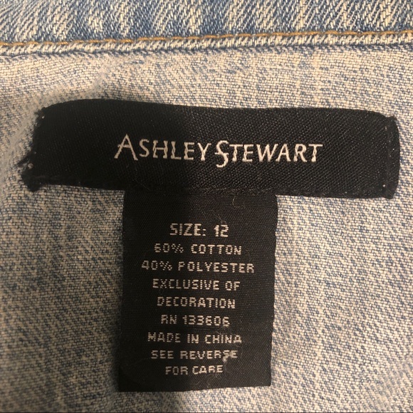 Beyoncé Cropped Denim Vest by Ashley Stewart - Picture 7 of 7